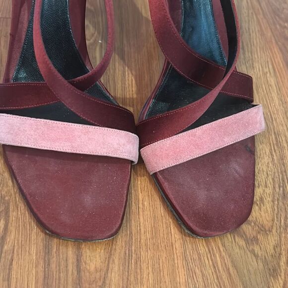 Gucci pink and burgundy stiletto heels handle size 7.5 - Picture 7 of 7